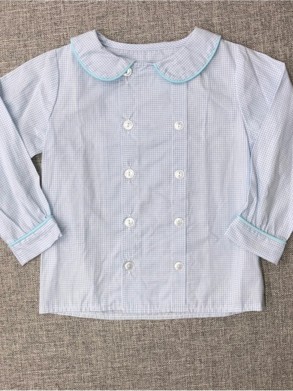 Willow 4T EUC Light Blue Peter Pan Collar